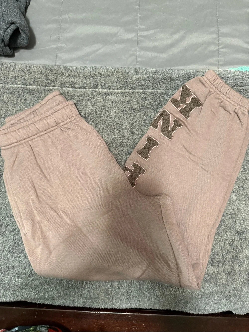 PINK Victoria's Secret Dusty Pink Girls' Joggers with Side Logo